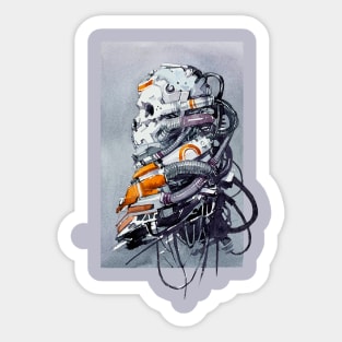 Watercolor bot Sticker